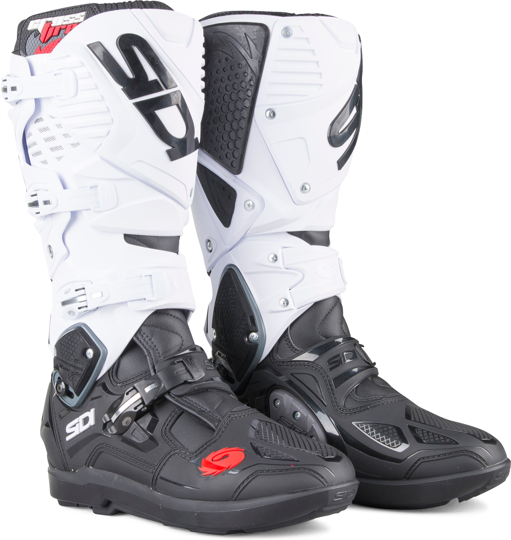Sidi Stivali Cross  Crossfire 3 SRS Nero-Bianco Sidi Stivali Cross  Crossfire 3 SRS Nero-Bianco