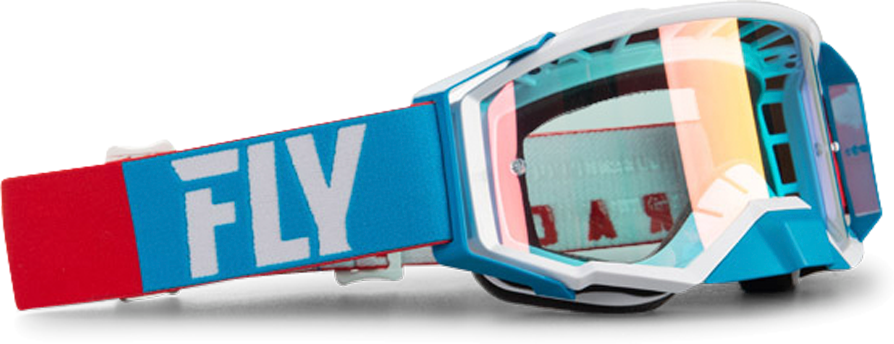 FLY Racing Maschera Cross FLY Zone Pro Rosso-Bianco-Blu