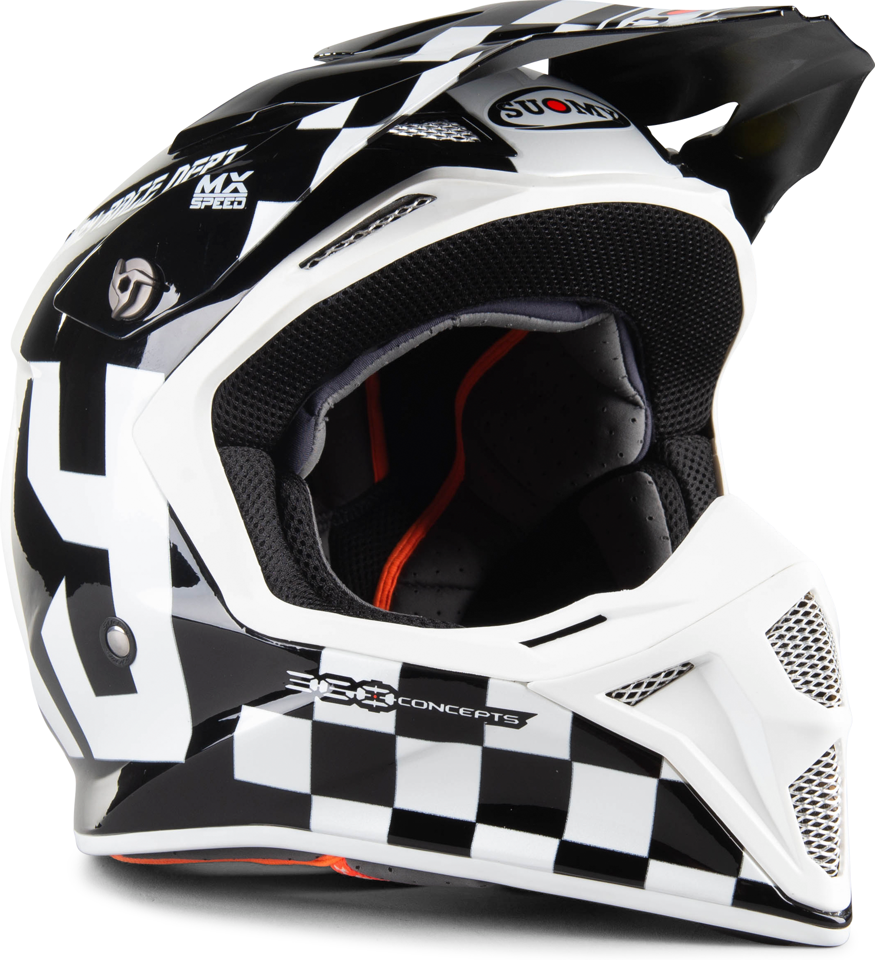 Suomy Casco Cross  MX Speed Master Nero-Bianco Suomy Casco Cross  MX Speed Master Nero-Bianco