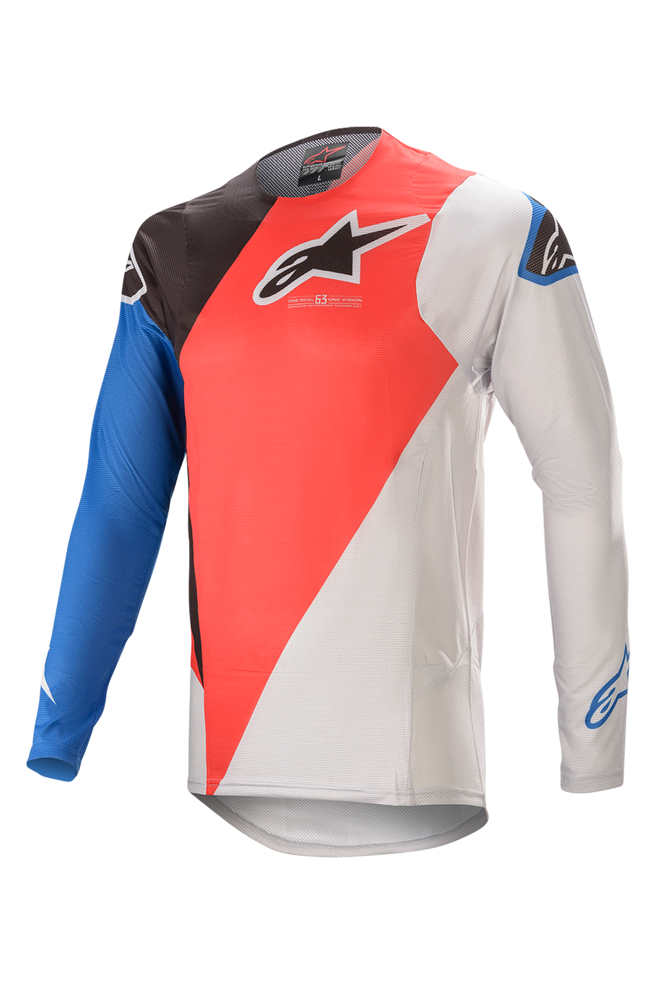 Alpinestars Maglia Cross  Supertech Blaze Rosso-Blu Alpinestars Maglia Cross  Supertech Blaze Rosso-Blu