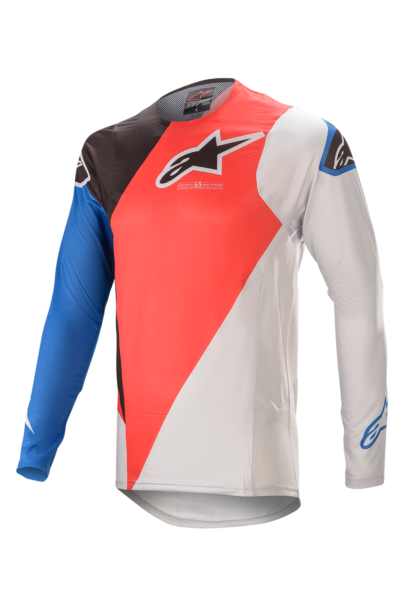 Alpinestars Maglia Cross  Supertech Blaze Rosso-Blu