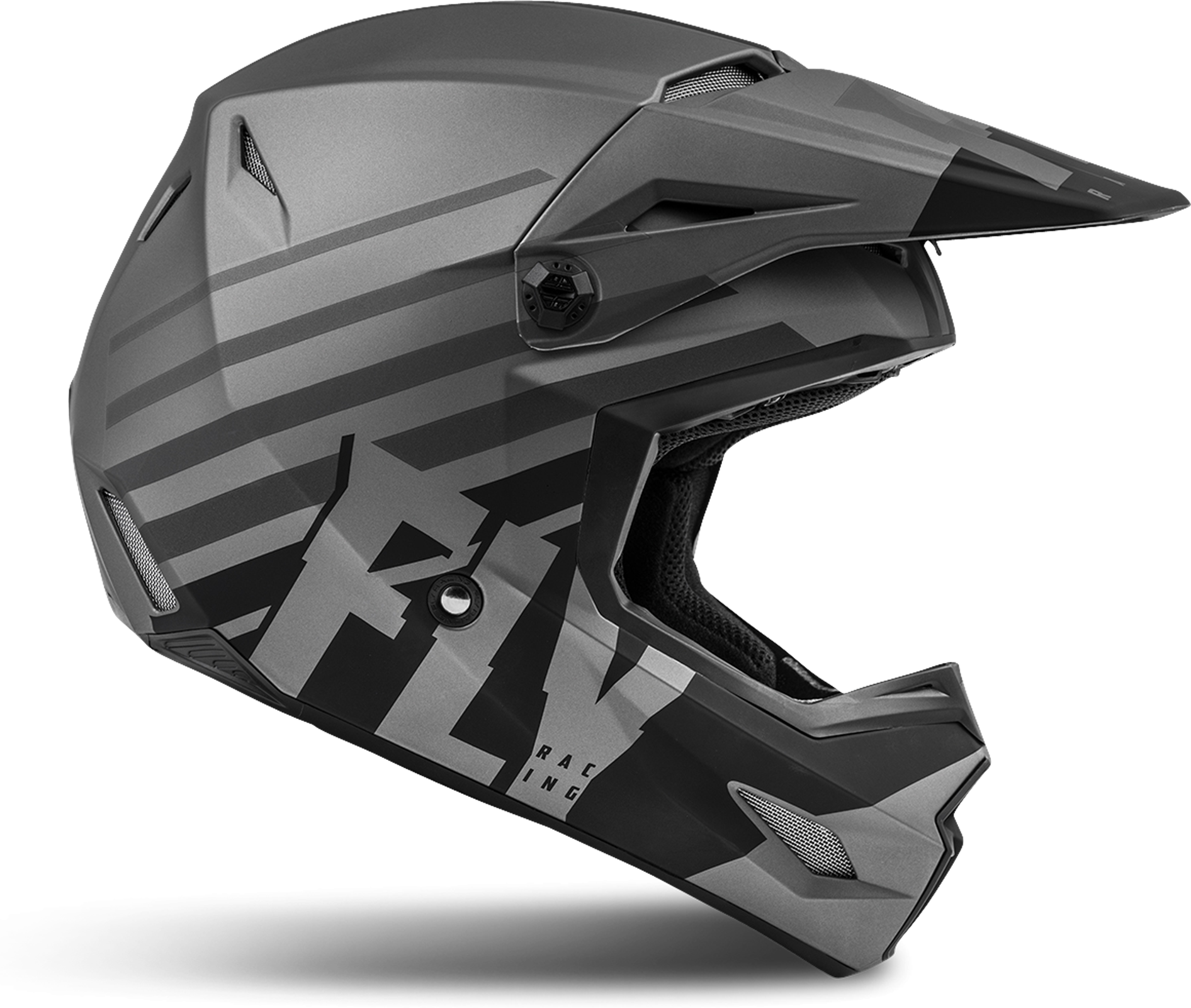 FLY Racing Casco Cross  Kinetic Thrive Grigio-Nero