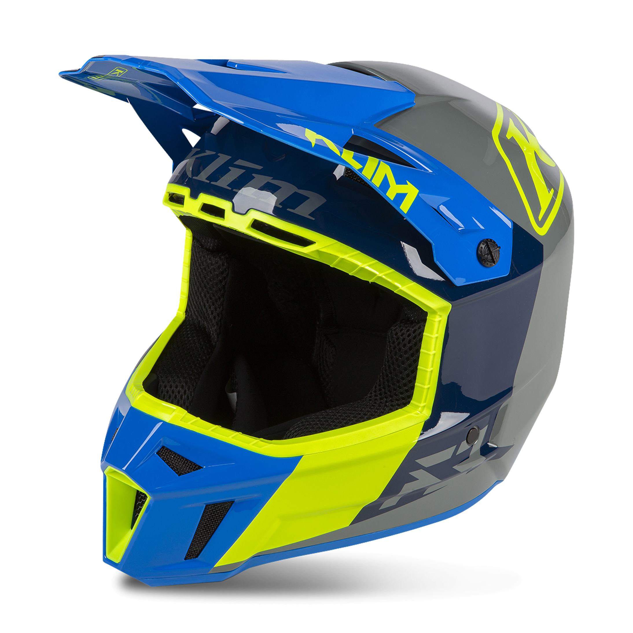 KLIM Casco Cross  F3 Prizm Blu