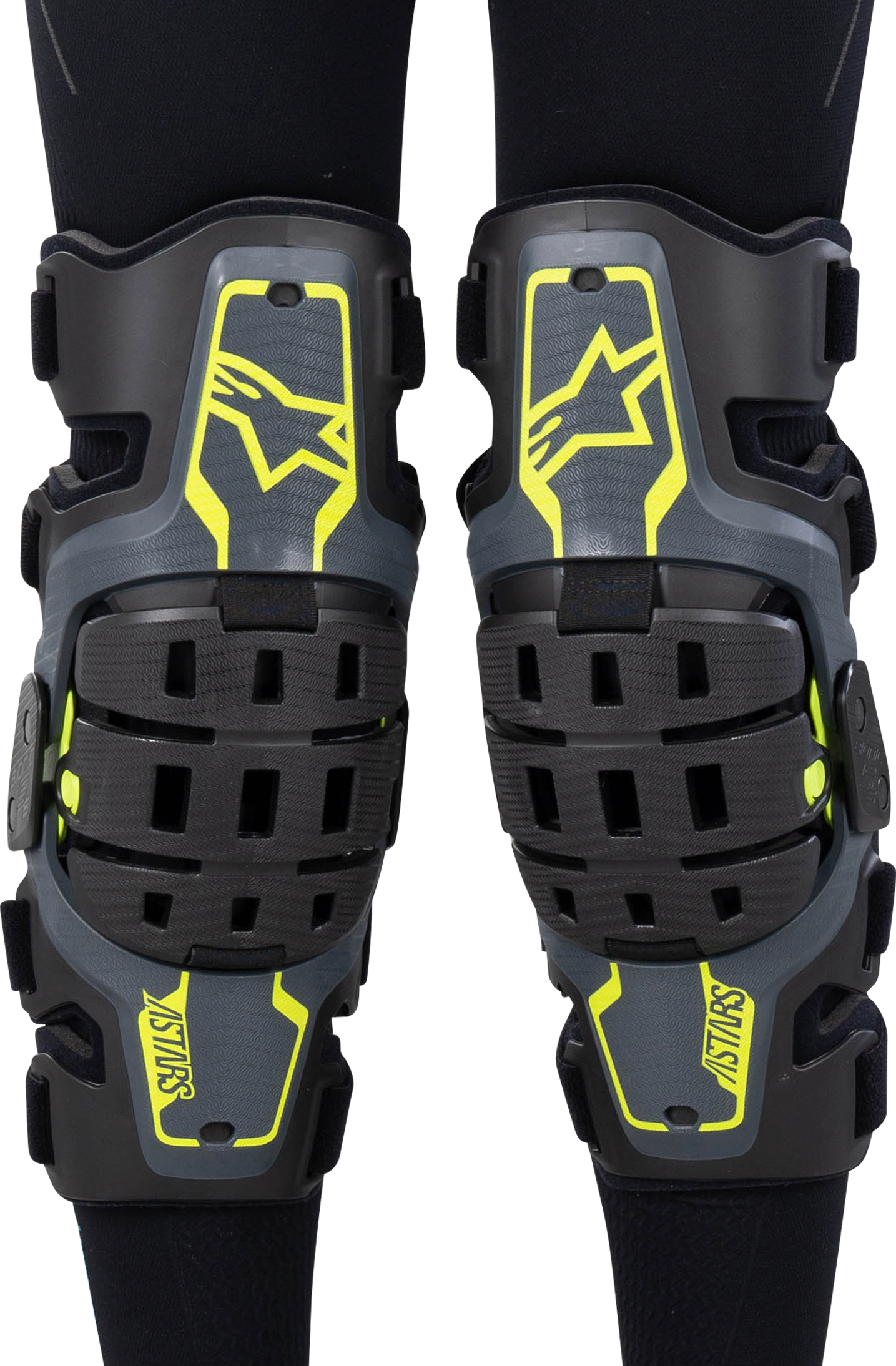 Alpinestars Ginocchiere Bambino  Bionic 5S Nero-Antracite-Giallo Fluo Alpinestars Ginocchiere Bambino  Bionic 5S Nero-Antracite-Giallo Fluo