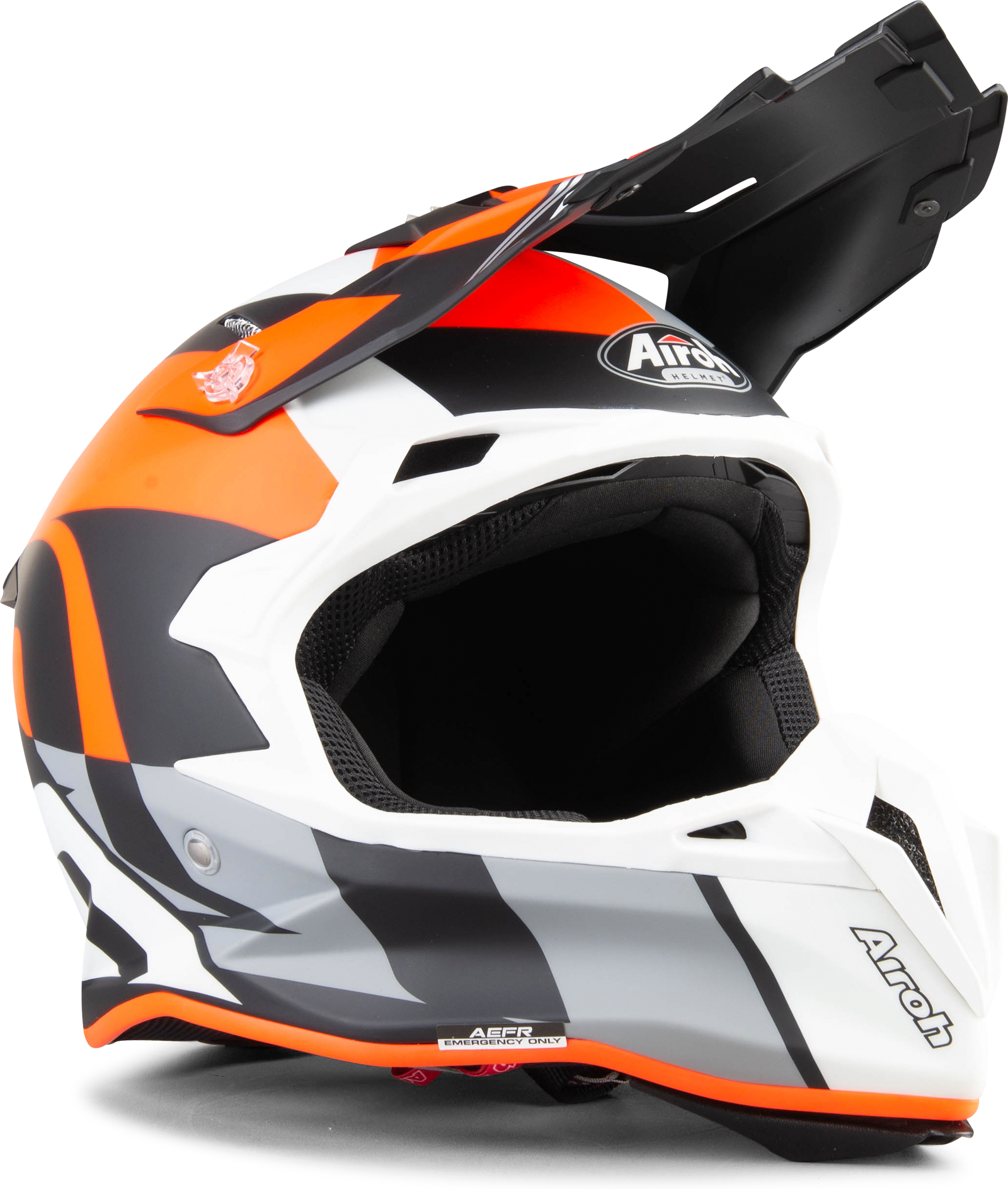 Airoh Casco Cross  Terminator Open Vision Shoot Arancio