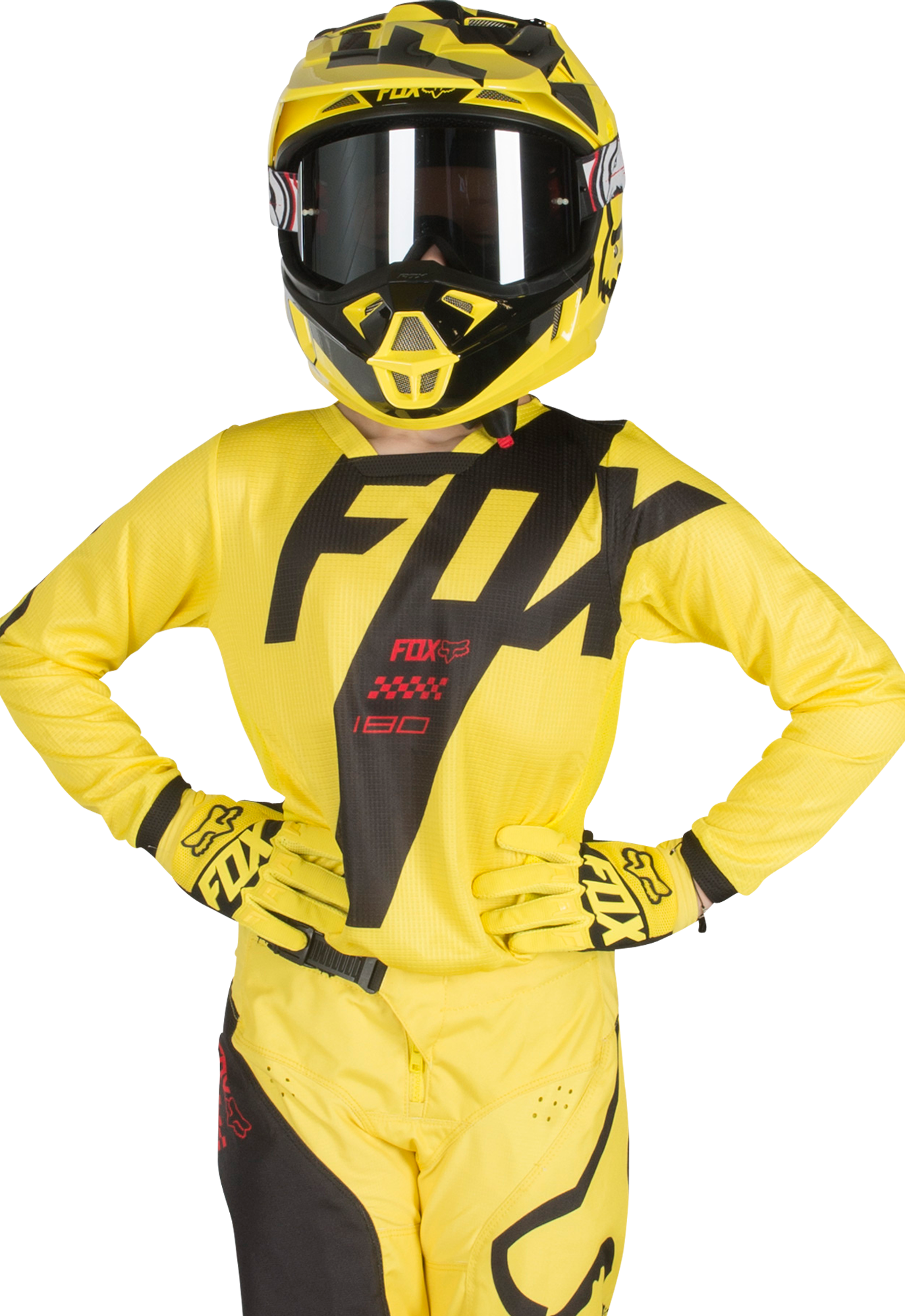 FOX Maglia Cross Bambino  180 Race Nero MX 18