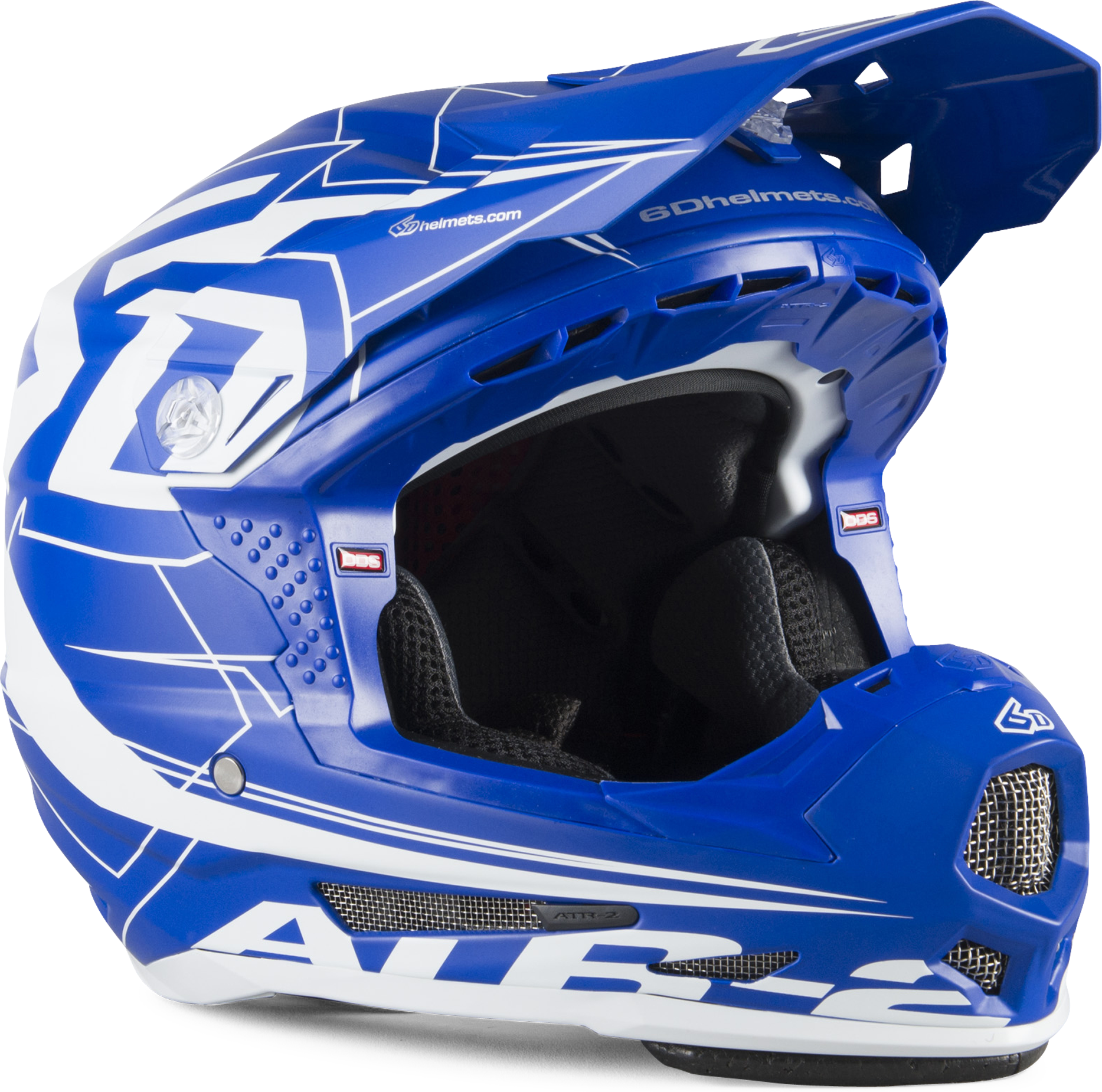 6D Casco Cross Bambino  ATR-2 Aero Blu-Bianco