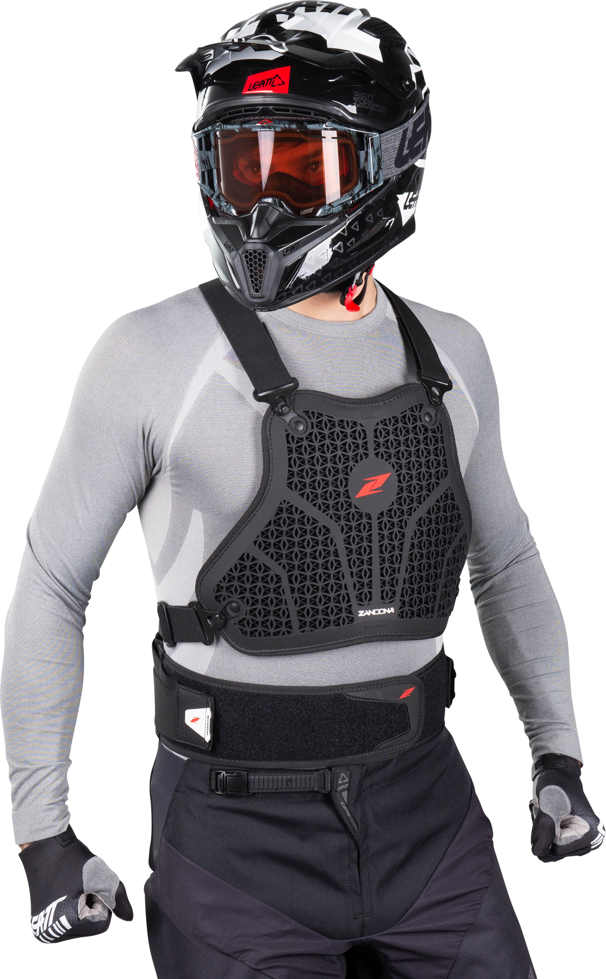 Zandona Paraschiena con Pettorina  Hybrid x8 Blu Zandona Paraschiena con Pettorina  Hybrid x8 Blu