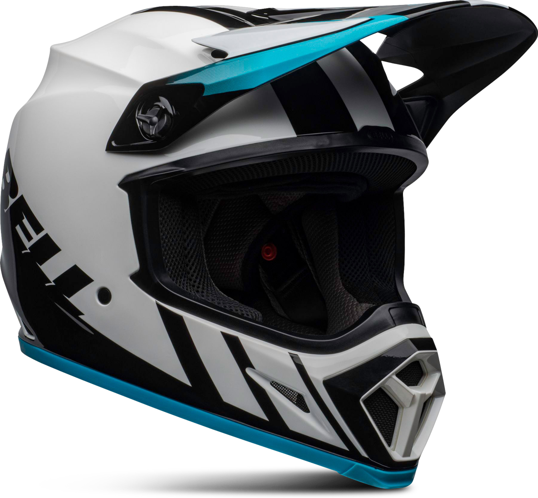 Bell Casco Cross  MX-9 MIPS Dash Bianco-Blu