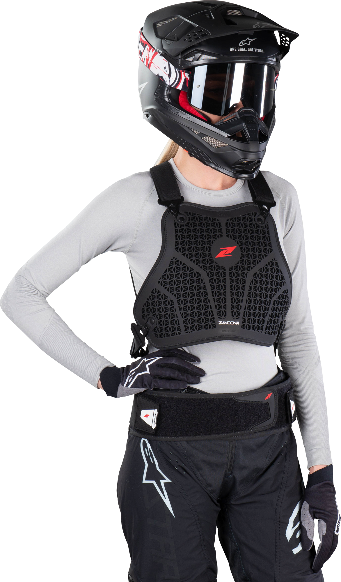 Zandona Paraschiena con Pettorina  Hybrid 8 Rosa Zandona Paraschiena con Pettorina  Hybrid 8 Rosa