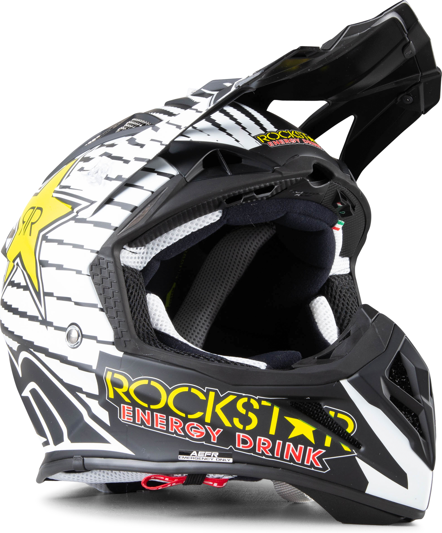 Airoh Casco Cross  Aviator Ace Rockstar 2020 Nero-Bianco-Giallo Airoh Casco Cross  Aviator Ace Rockstar 2020 Nero-Bianco-Giallo