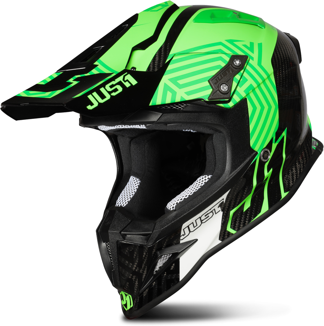 Just1 Casco Cross  J12 Syncro Verde-Grigio Just1 Casco Cross  J12 Syncro Verde-Grigio