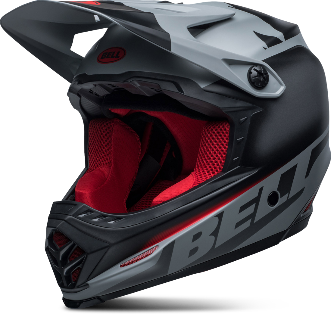 Bell Casco Cross Bambino  Moto-9 Mips Glory Cremisi-Nero-Grigio