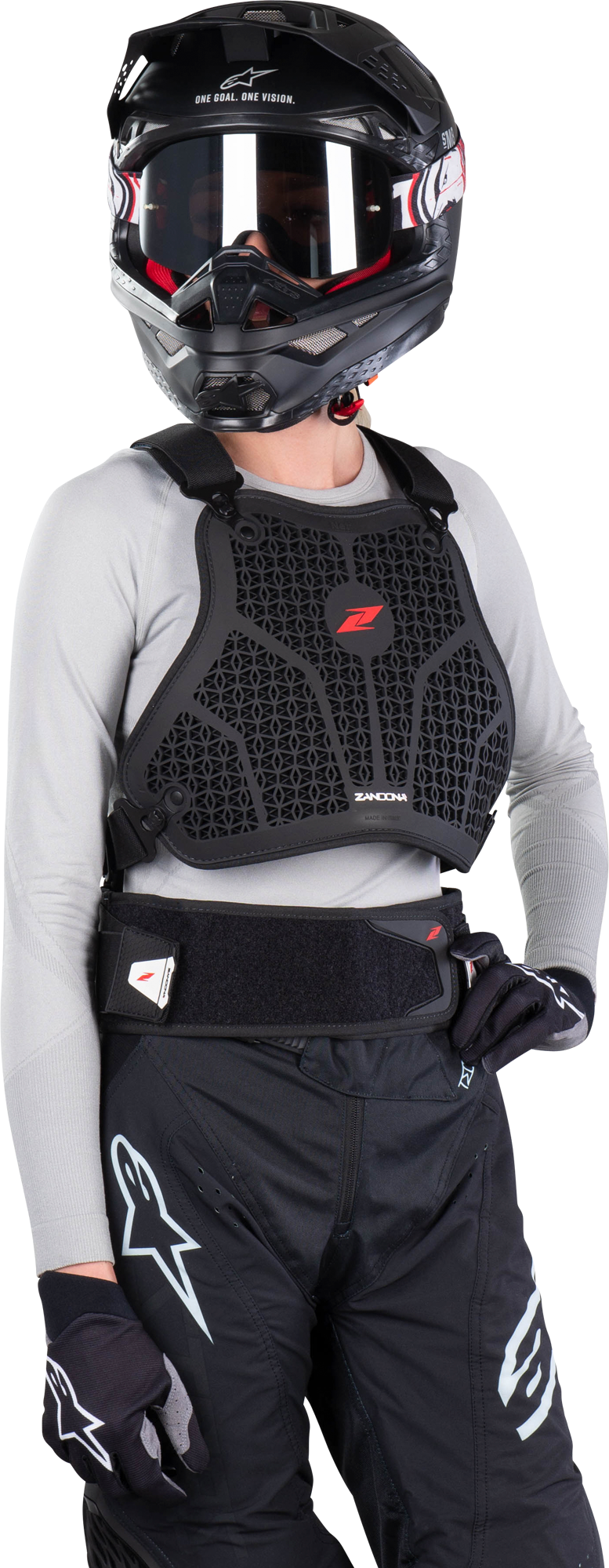 Zandona Paraschiena con Pettorina  Hybrid 6 Rosa Zandona Paraschiena con Pettorina  Hybrid 6 Rosa