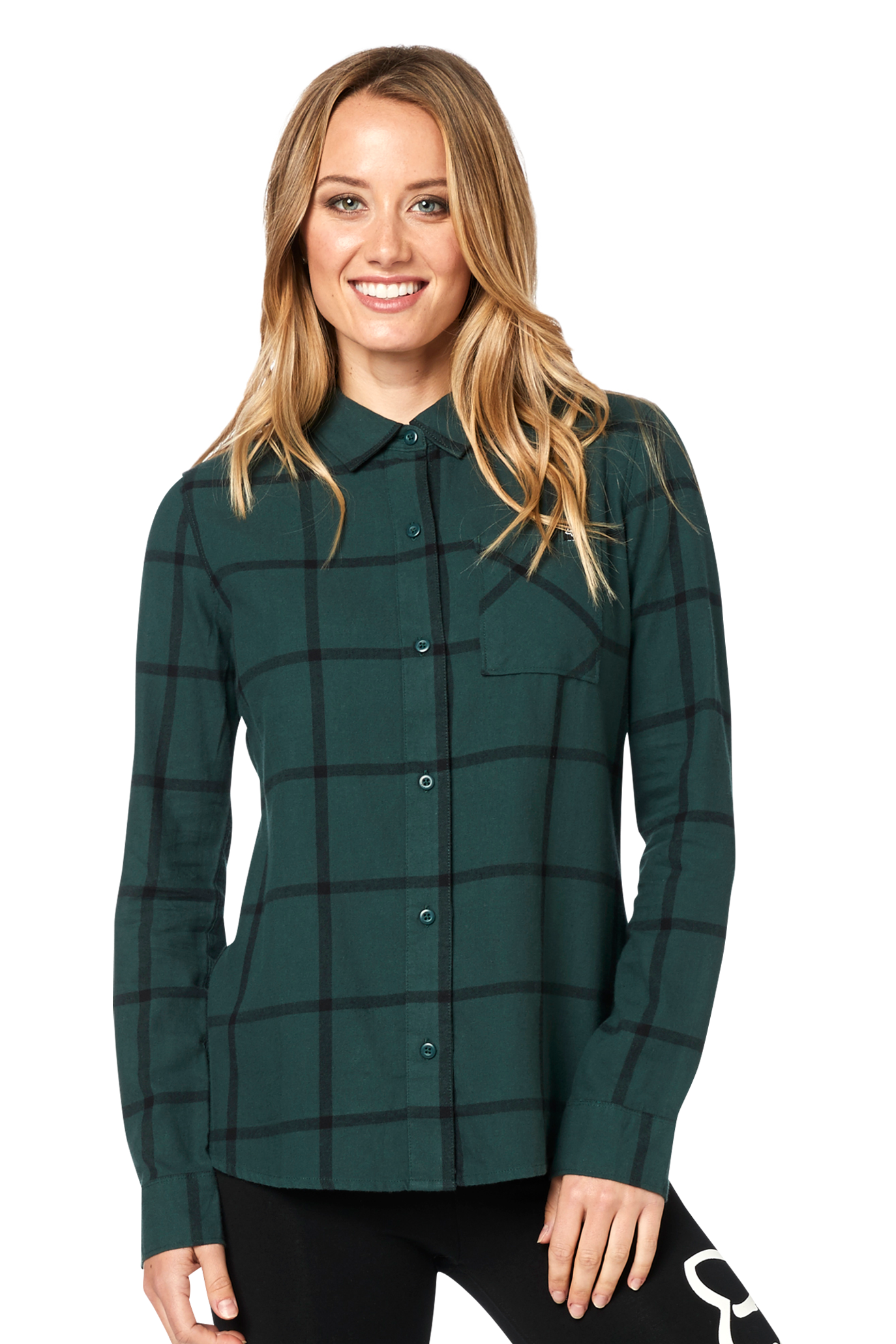 fox camicia donna  racing roost verde