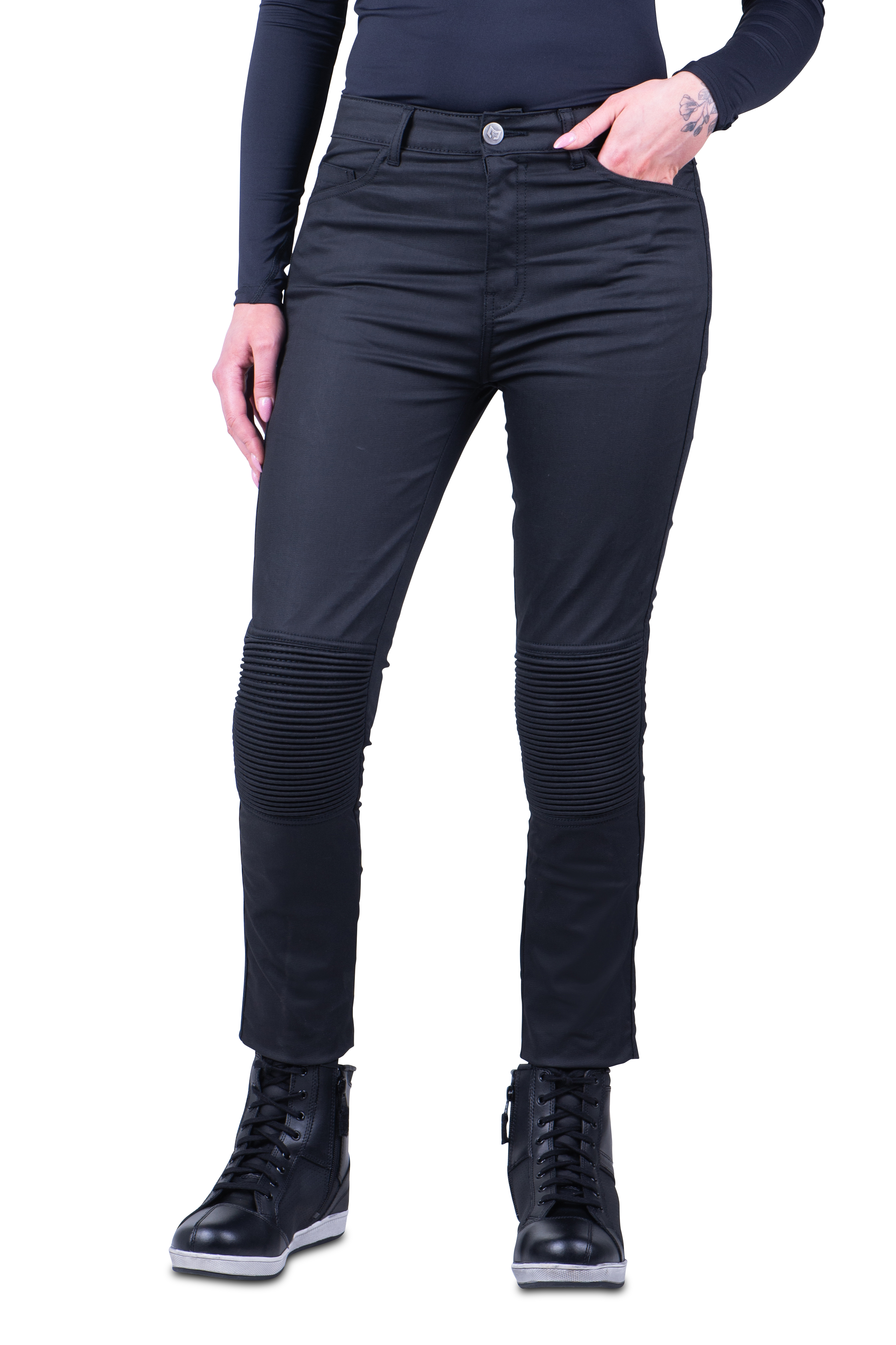 Course Jeans Moto Donna  Cara Skinny Neri