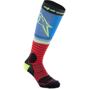 Alpinestars Calze Cross  Pro Nero-Rosso-Azzurro