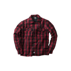 West Coast Choppers Giacca  Lana Plaid Rosso-Nero