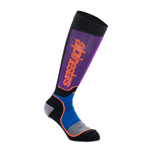 Alpinestars Calze Cross  Plus Nero-Blu Royal-Viola