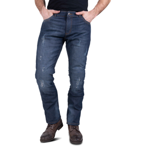 Course Jeans Moto  Ripped Rinforzati in Aramide Taglio Dritto/Regular Blu