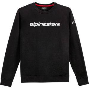 Alpinestars Felpa  Linear Crew Nero-Bianco