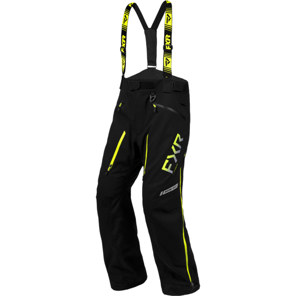 fxr pantaloni snow  helium lite nero-fluo