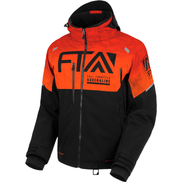 fta giacca snow  hyper f.a.s.t 2-in-1 arancio-camo