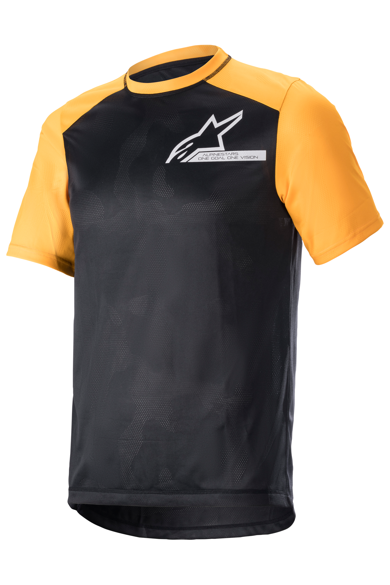 Alpinestars Maglia MTB  Alps 4 V2 SS Nero-Tangerine-Bianco