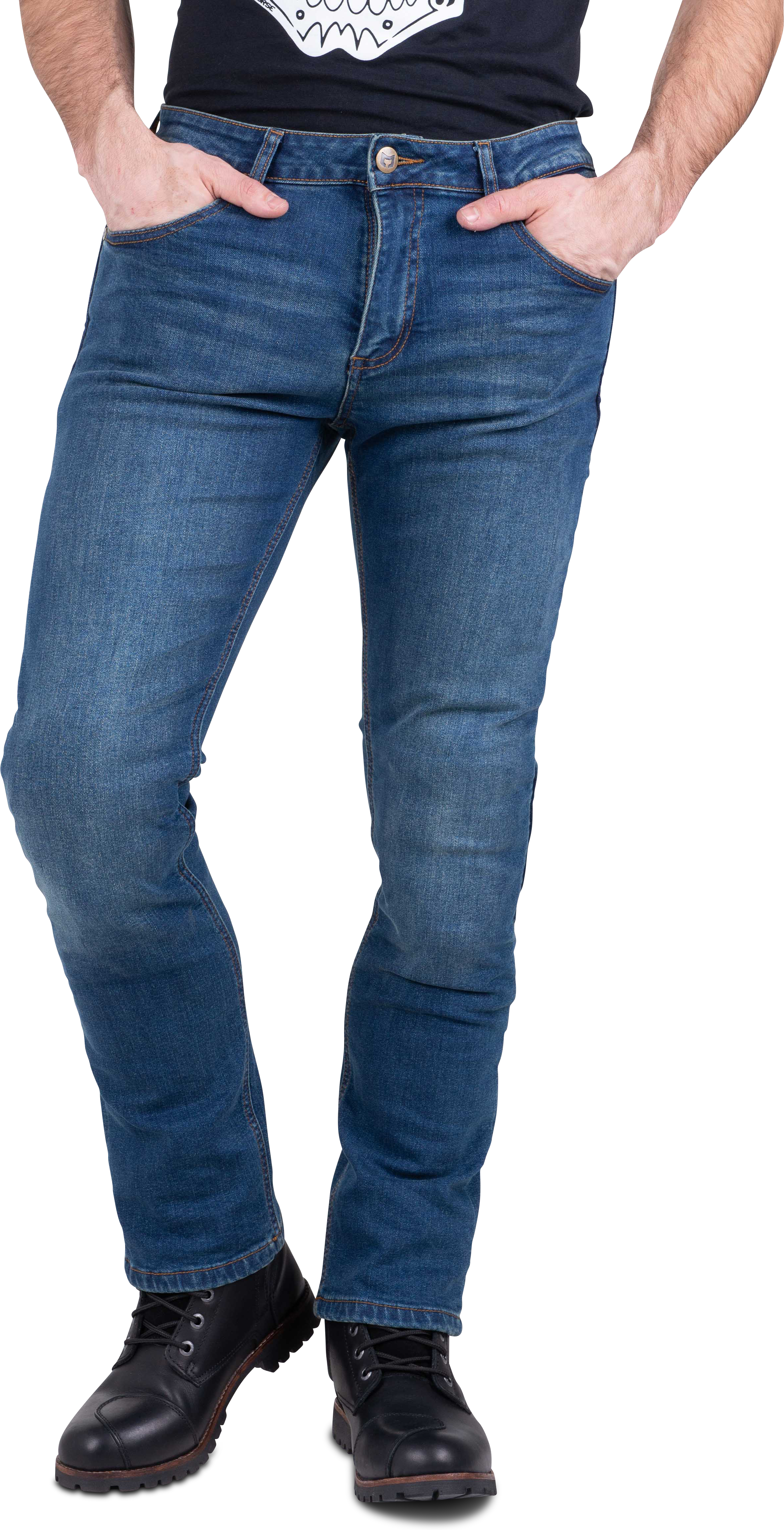 Course Jeans Moto  Jones Straight/Regular Blu Scuro