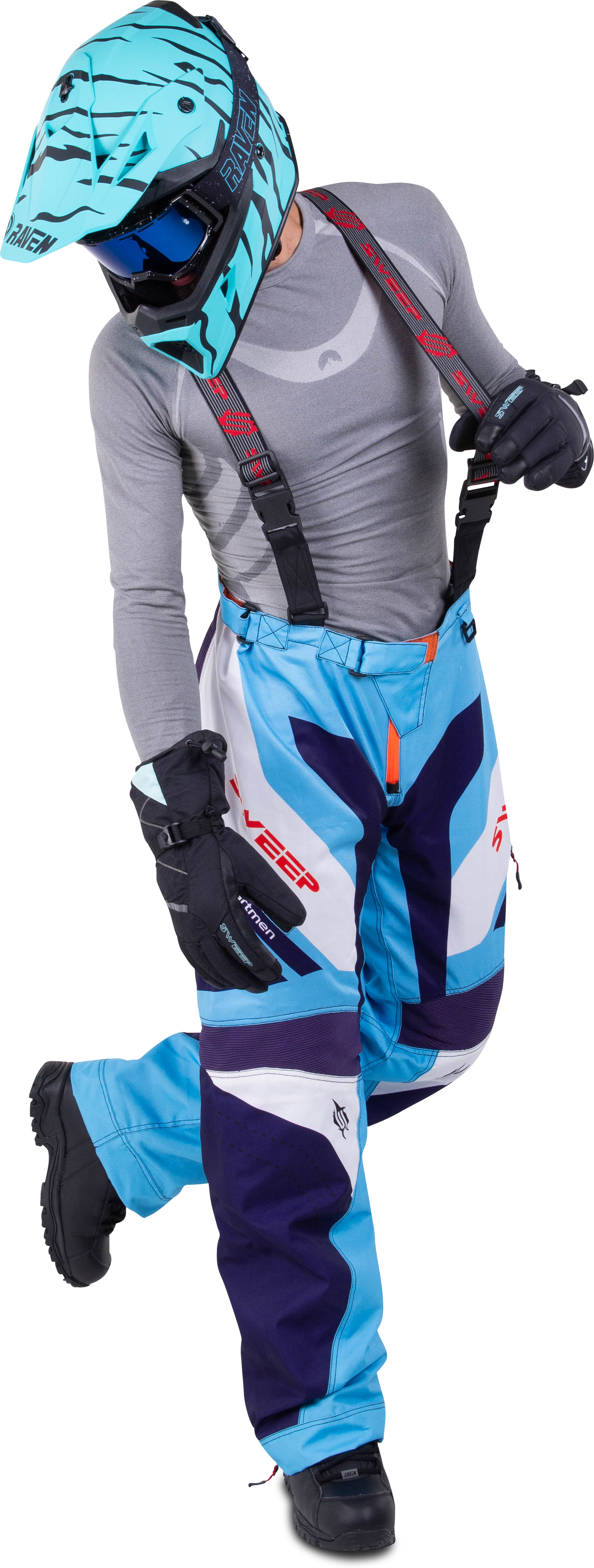 Sweep Pantaloni  Racing Division 2.0 Blu-Arancio-Bianco-Verde