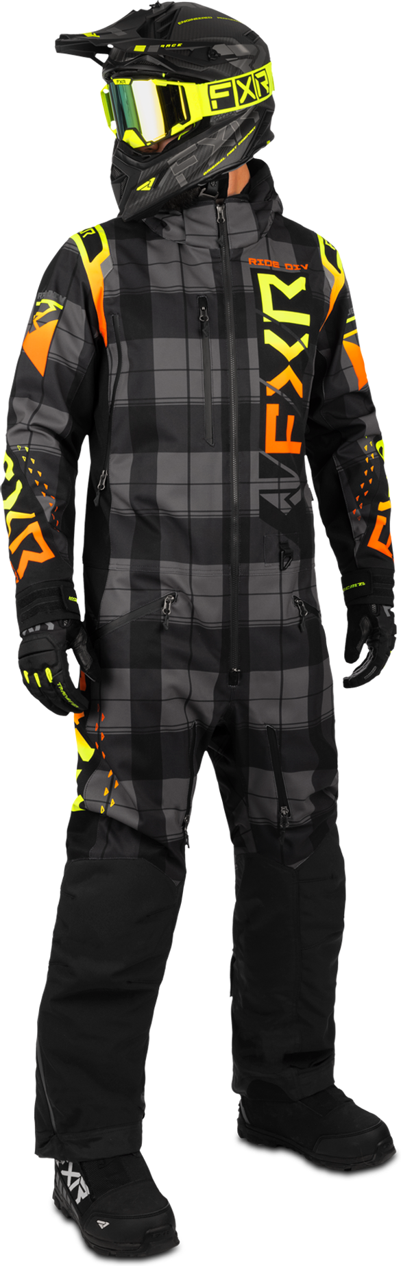 FXR Tuta  Helium Lite Plaid-Inferno Nera