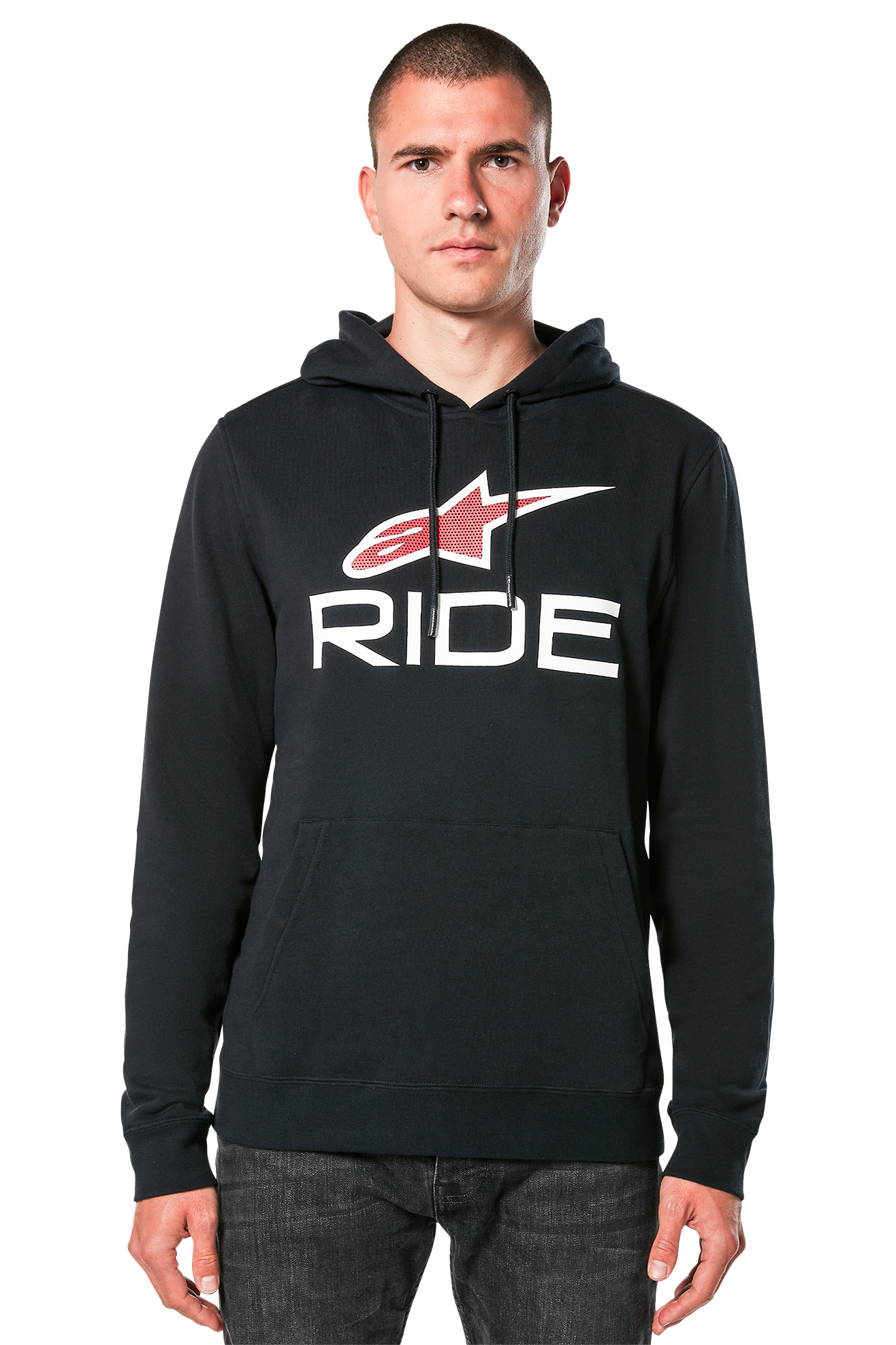 Alpinestars Felpa  Ride 4.0 Nero-Bianco-Rosso