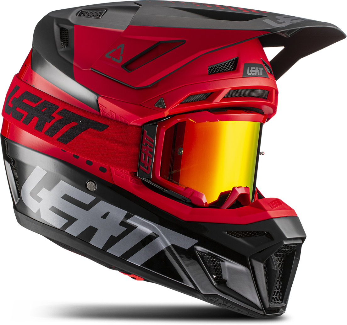 Leatt Casco Cross Moto 8.5 Kit Rosso