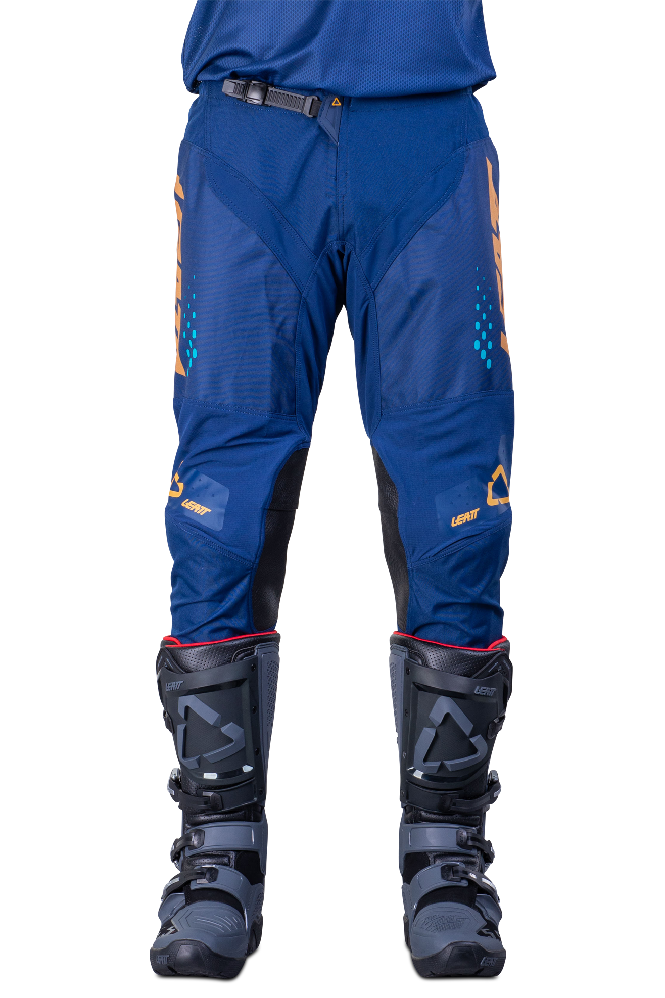 Leatt Pantaloni Cross Moto GPX 4.5 Blu-Oro