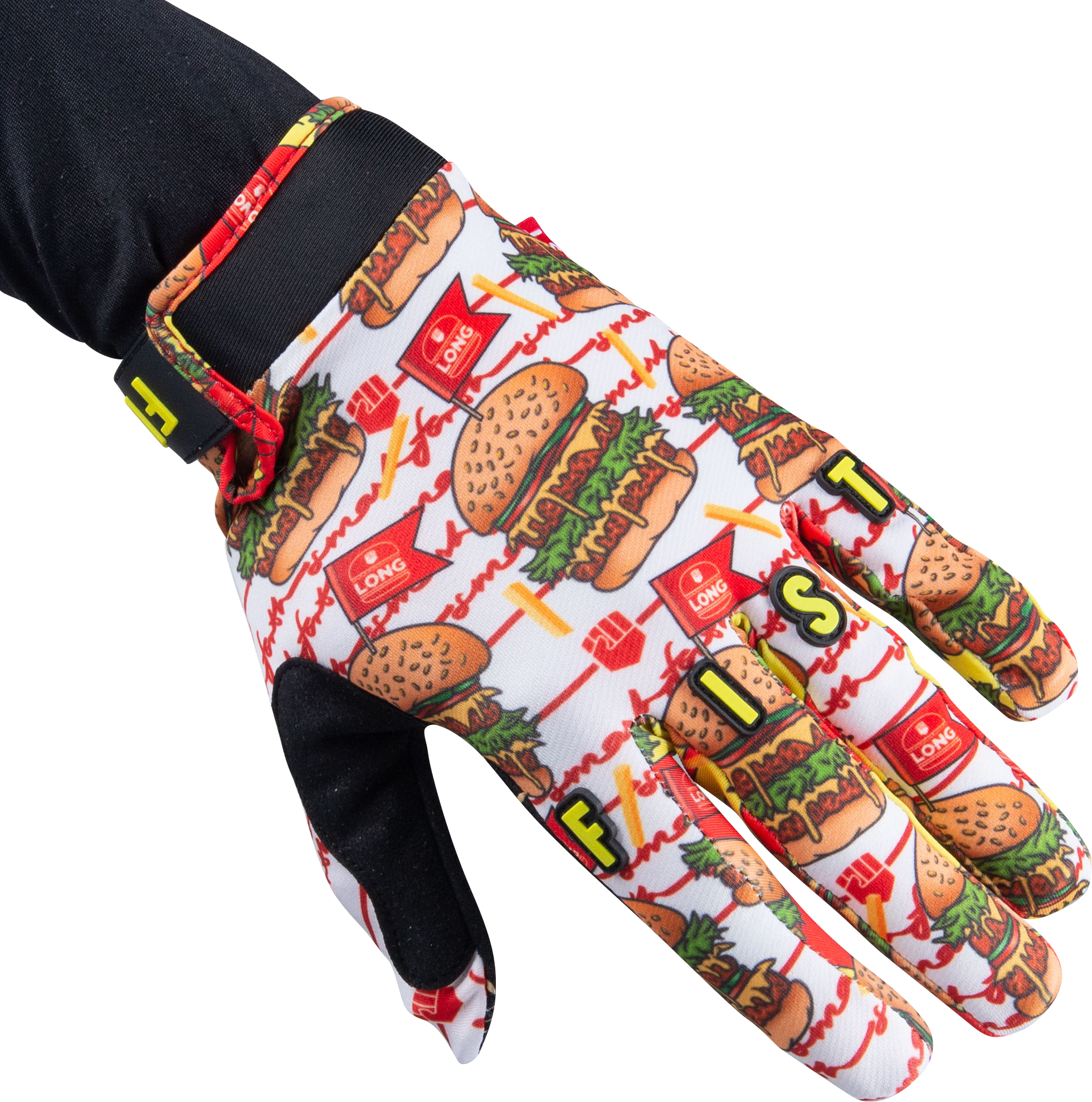 Fist Guanti Cross  Dylan Long Bianco-Nero-Rosso Fist Guanti Cross  Dylan Long Bianco-Nero-Rosso