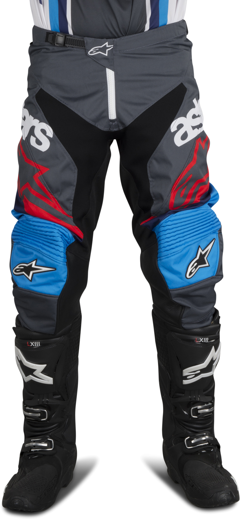 Alpinestars Pantaloni Cross  Racer 6 Bomber Antracite-Rosso-Bianco Alpinestars Pantaloni Cross  Racer 6 Bomber Antracite-Rosso-Bianco