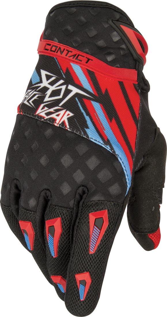 Shot Guanti Cross  Contact Raid Rosso-Blu Shot Guanti Cross  Contact Raid Rosso-Blu