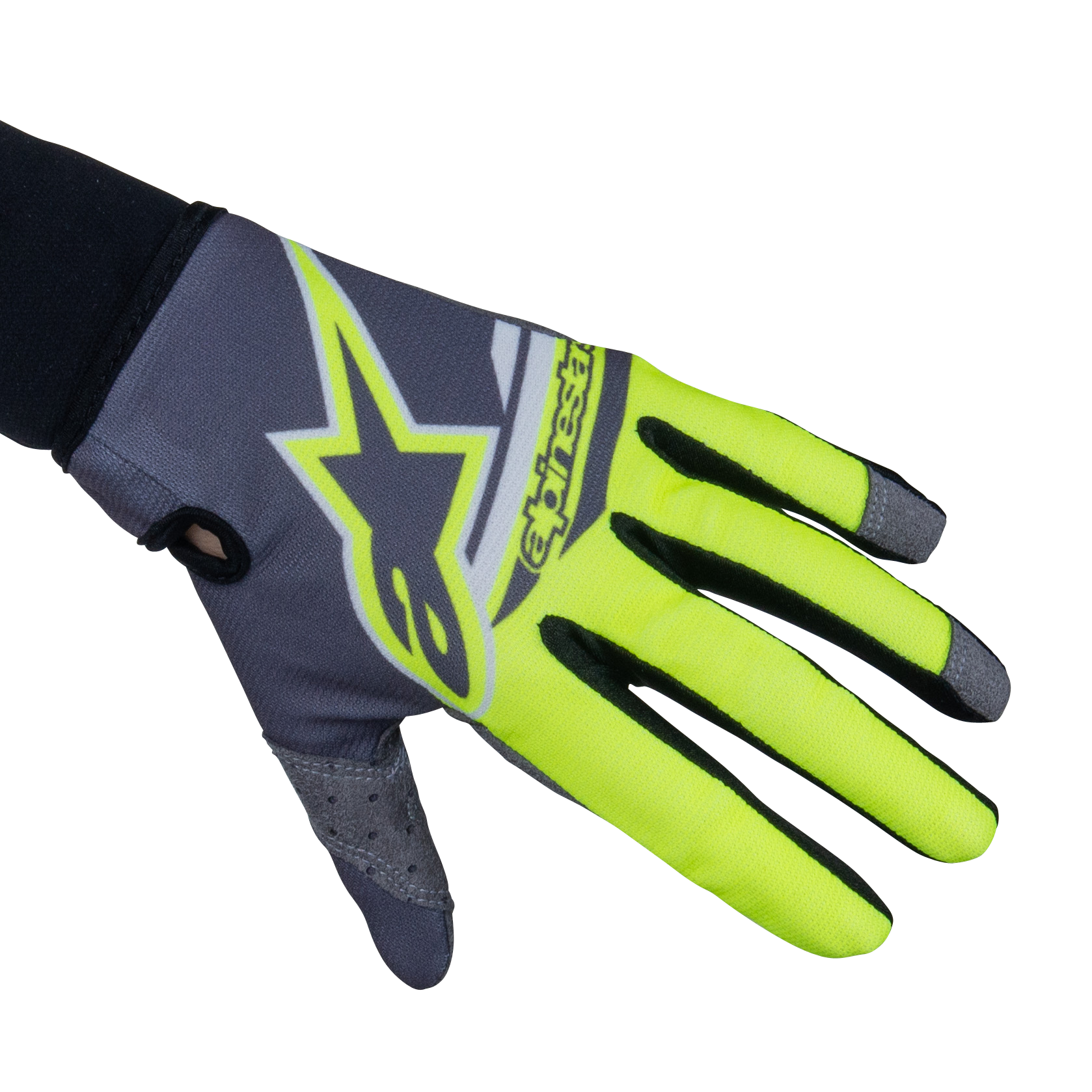 Alpinestars Guanti Cross  Radar Flight Giallo-Grigio-Nero