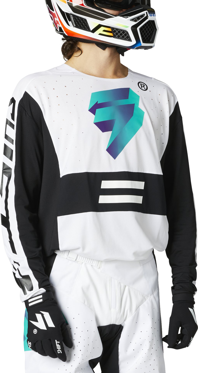 Shift Maglia Cross  Black Label UV Bianco-Viola Shift Maglia Cross  Black Label UV Bianco-Viola