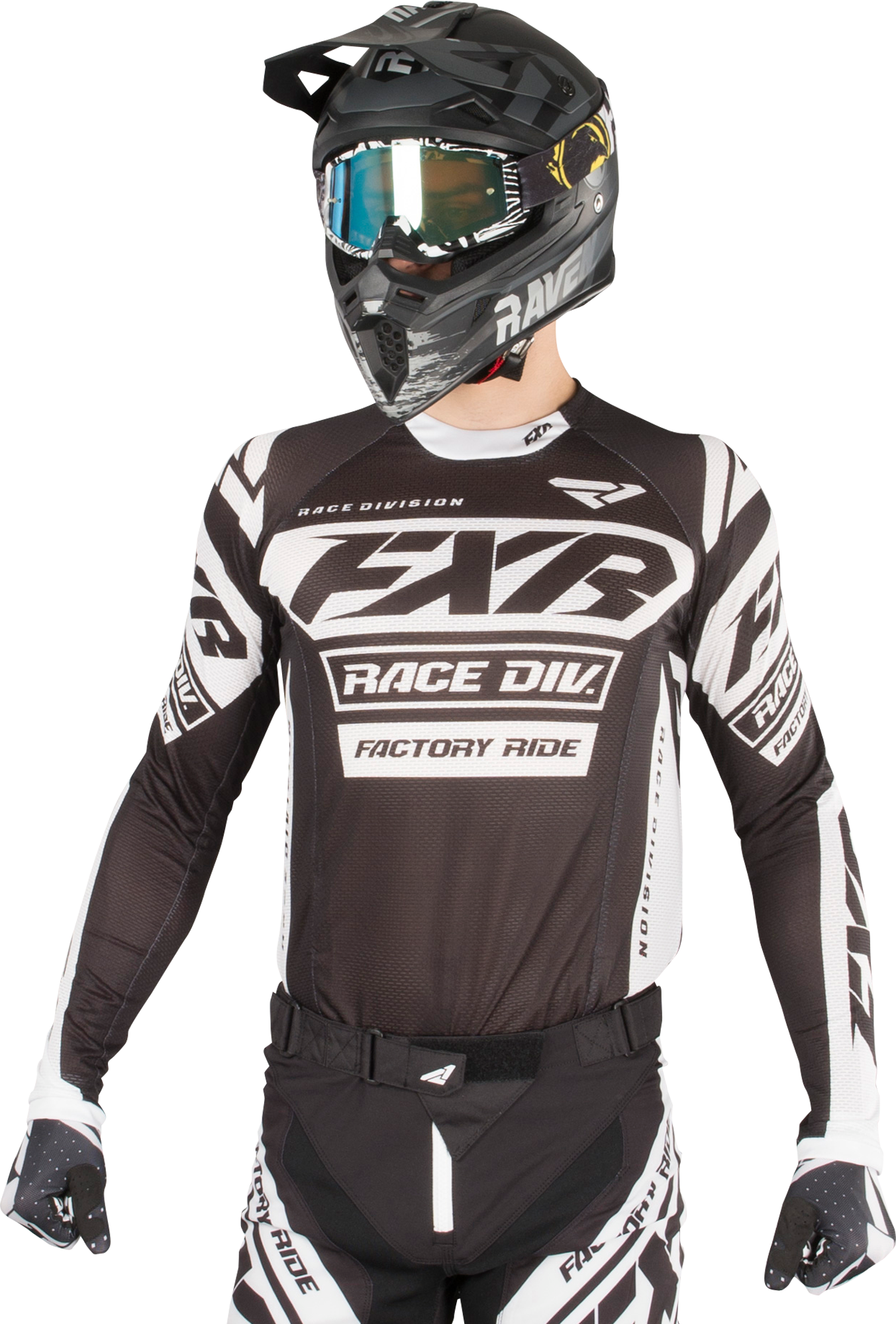 FXR Maglia Cross  Revo Nero-Bianco FXR Maglia Cross  Revo Nero-Bianco