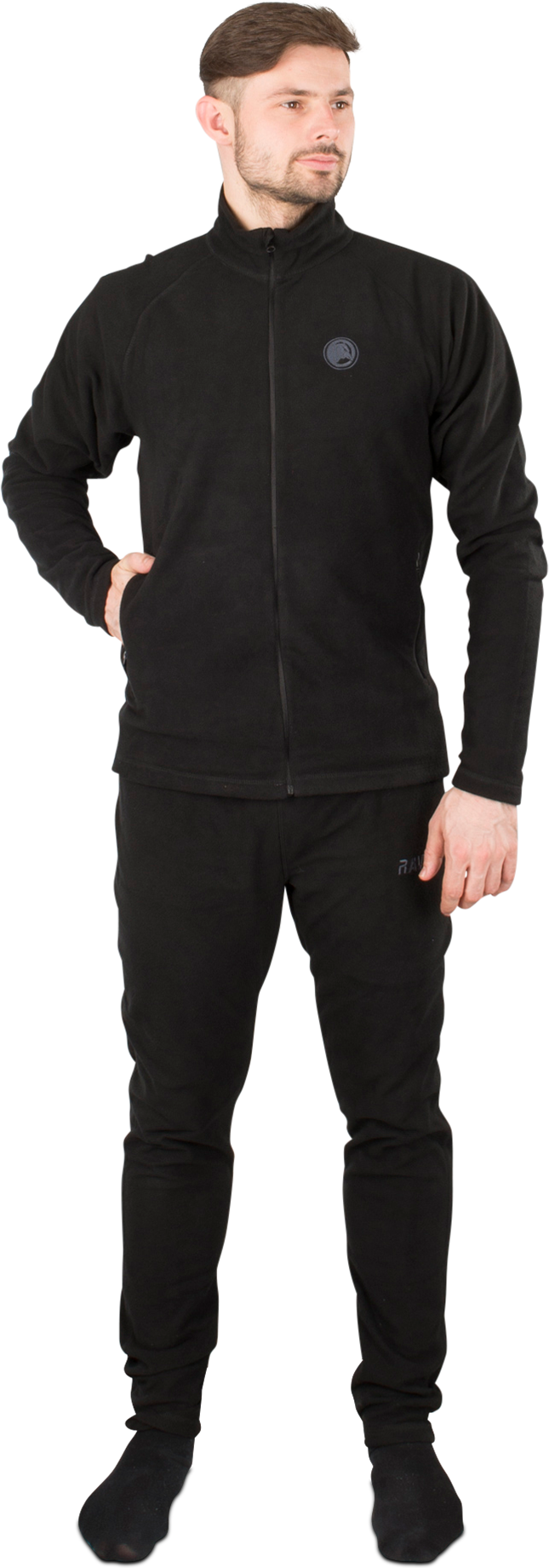 Raven Maglia Intima in Pile  Calidi Nera Raven Maglia Intima in Pile  Calidi Nera