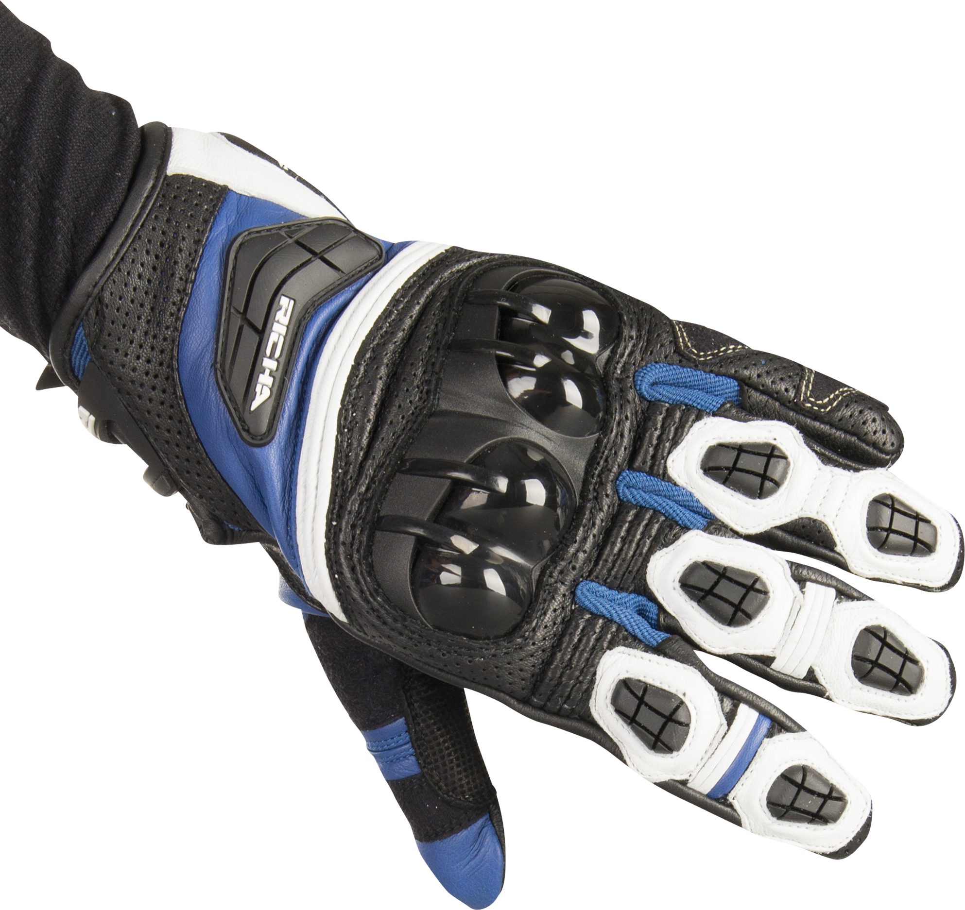 Richa Guanti  Stealth Nero-Bianco-Blu Richa Guanti  Stealth Nero-Bianco-Blu