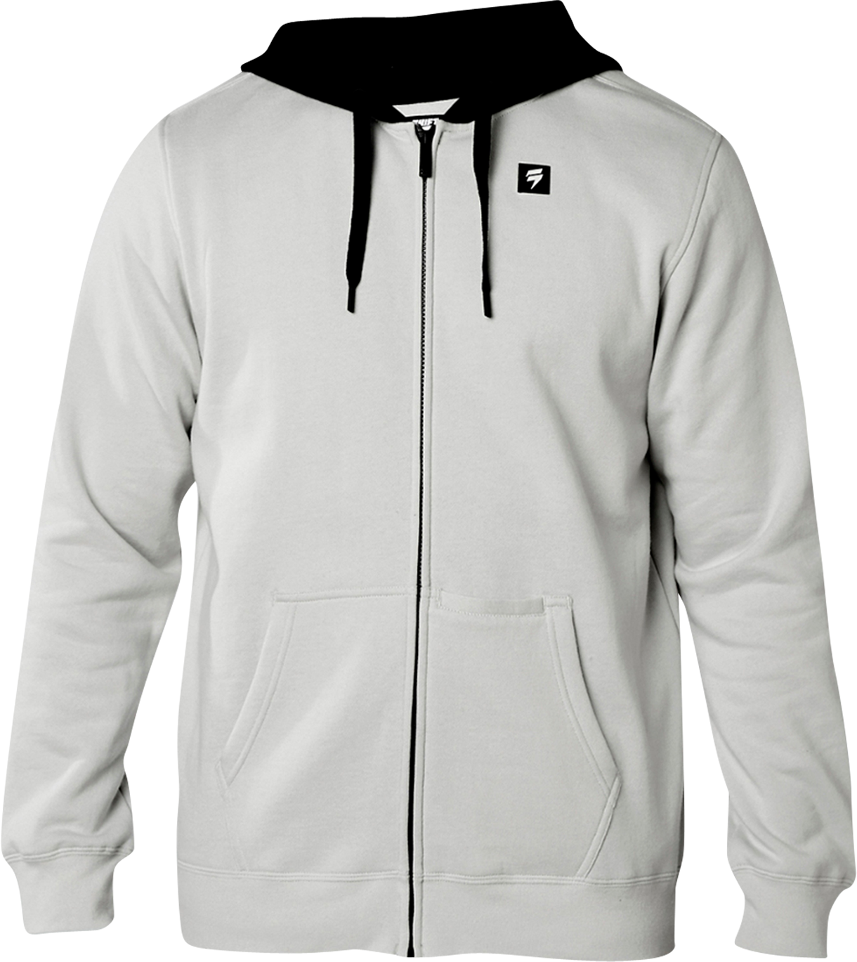 Shift Felpa  Patched Zip Grigia Shift Felpa  Patched Zip Grigia