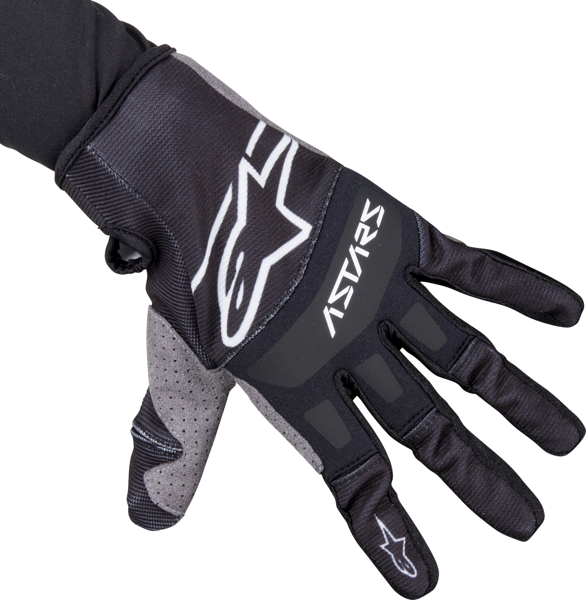 Alpinestars Guanti Cross  Techstar Nero-Bianco