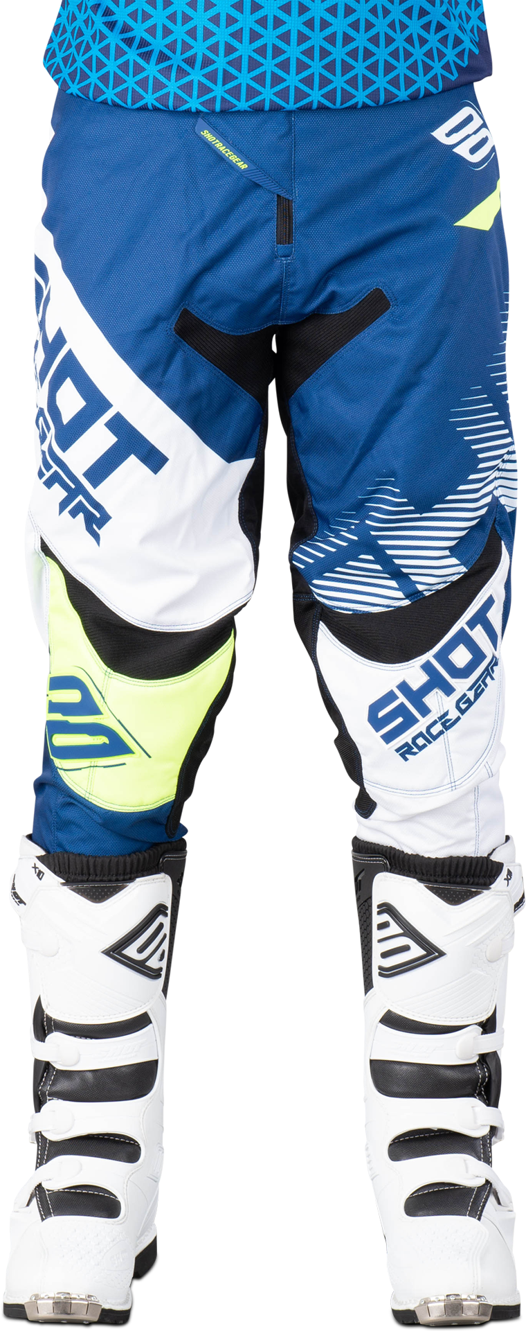 Shot Pantaloni Cross  Contact Trust Blu-Bianco Shot Pantaloni Cross  Contact Trust Blu-Bianco