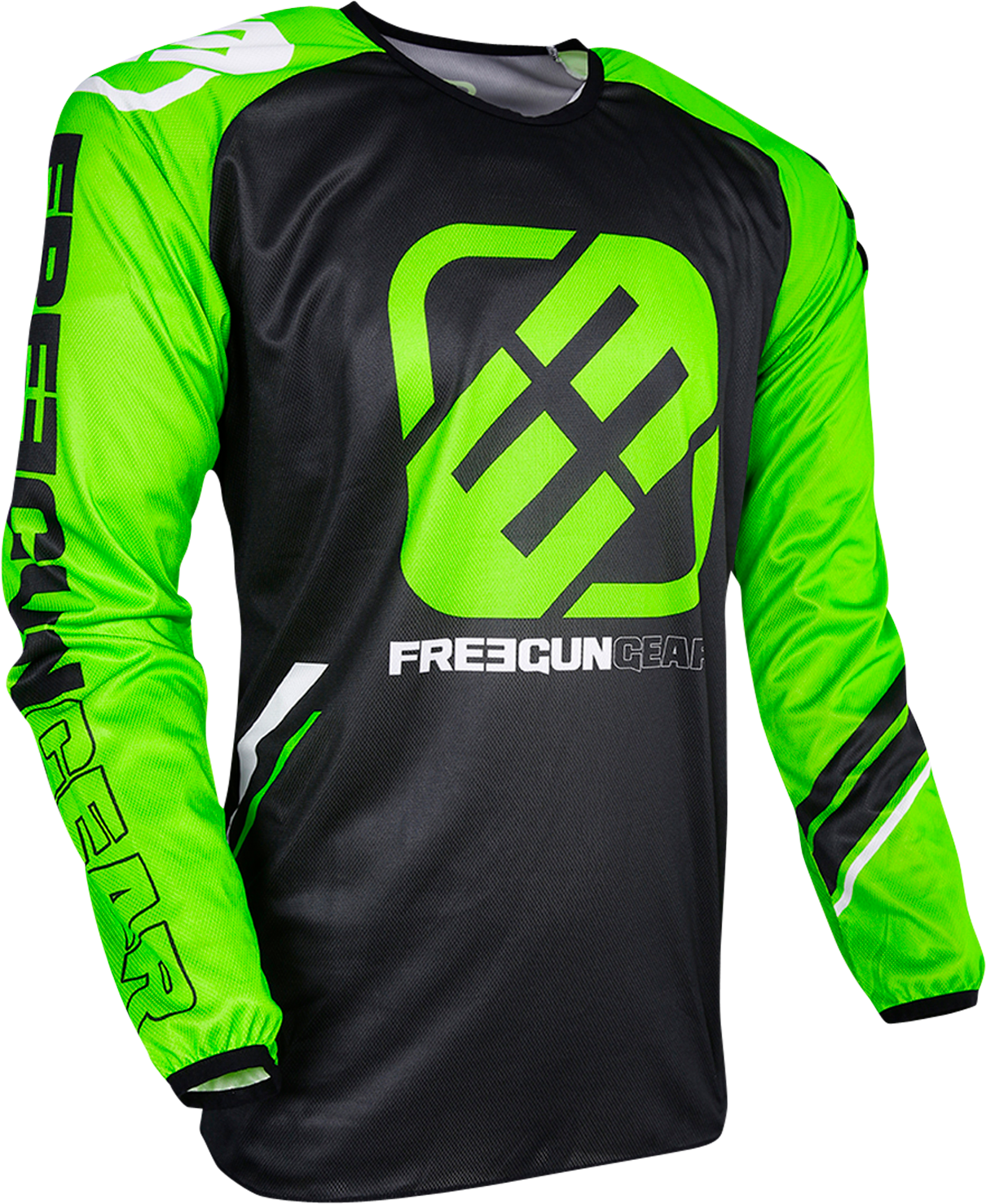 Freegun Maglia Cross  College Verde Fluo