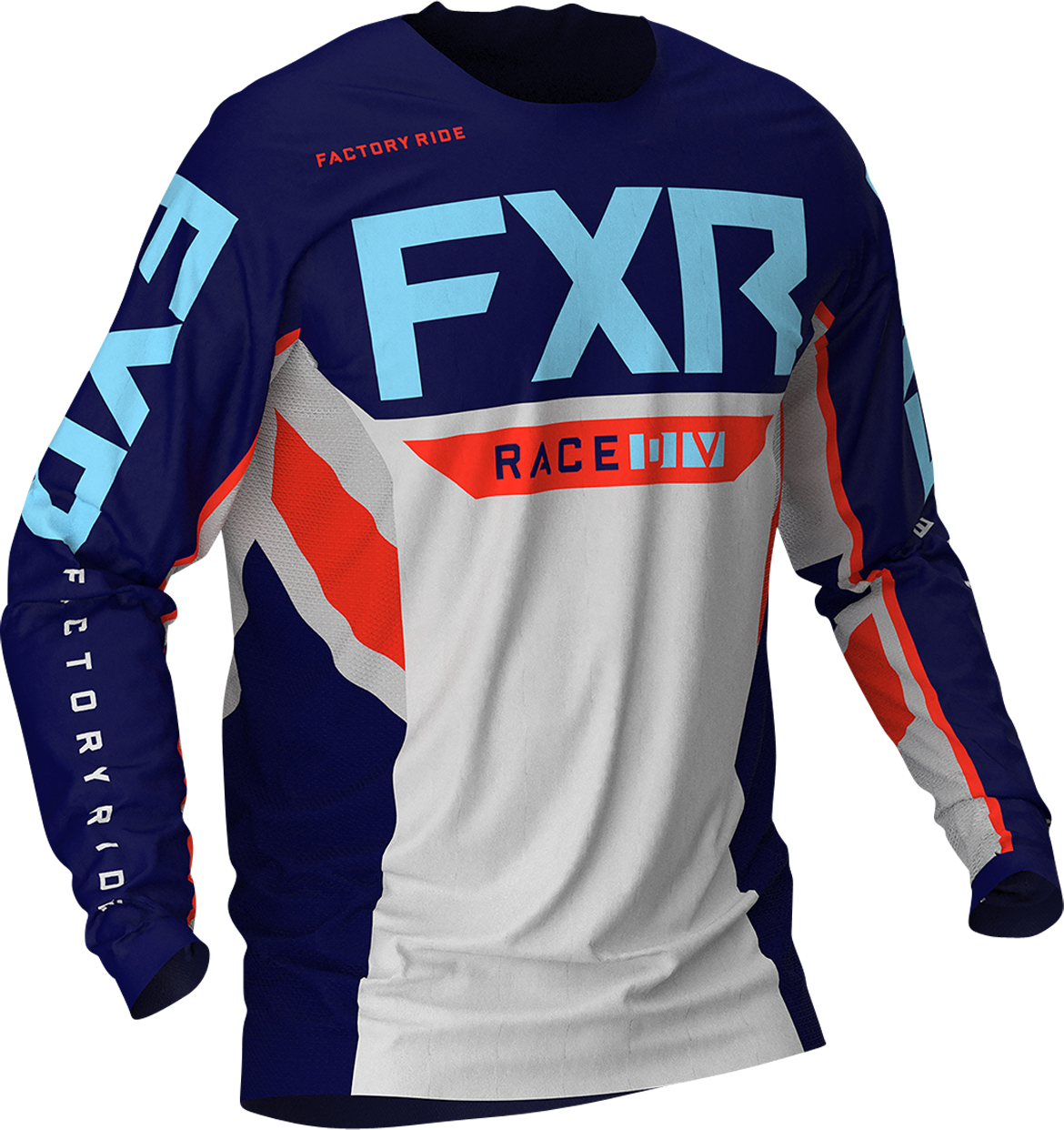 FXR Maglia Cross  Podium Off-Road Blu-Nuke-Grigio FXR Maglia Cross  Podium Off-Road Blu-Nuke-Grigio