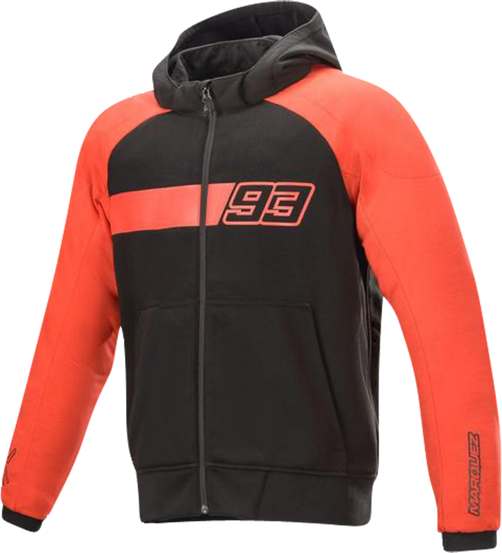 Alpinestars Felpa Moto  Aragon Nero-Rosso Alpinestars Felpa Moto  Aragon Nero-Rosso