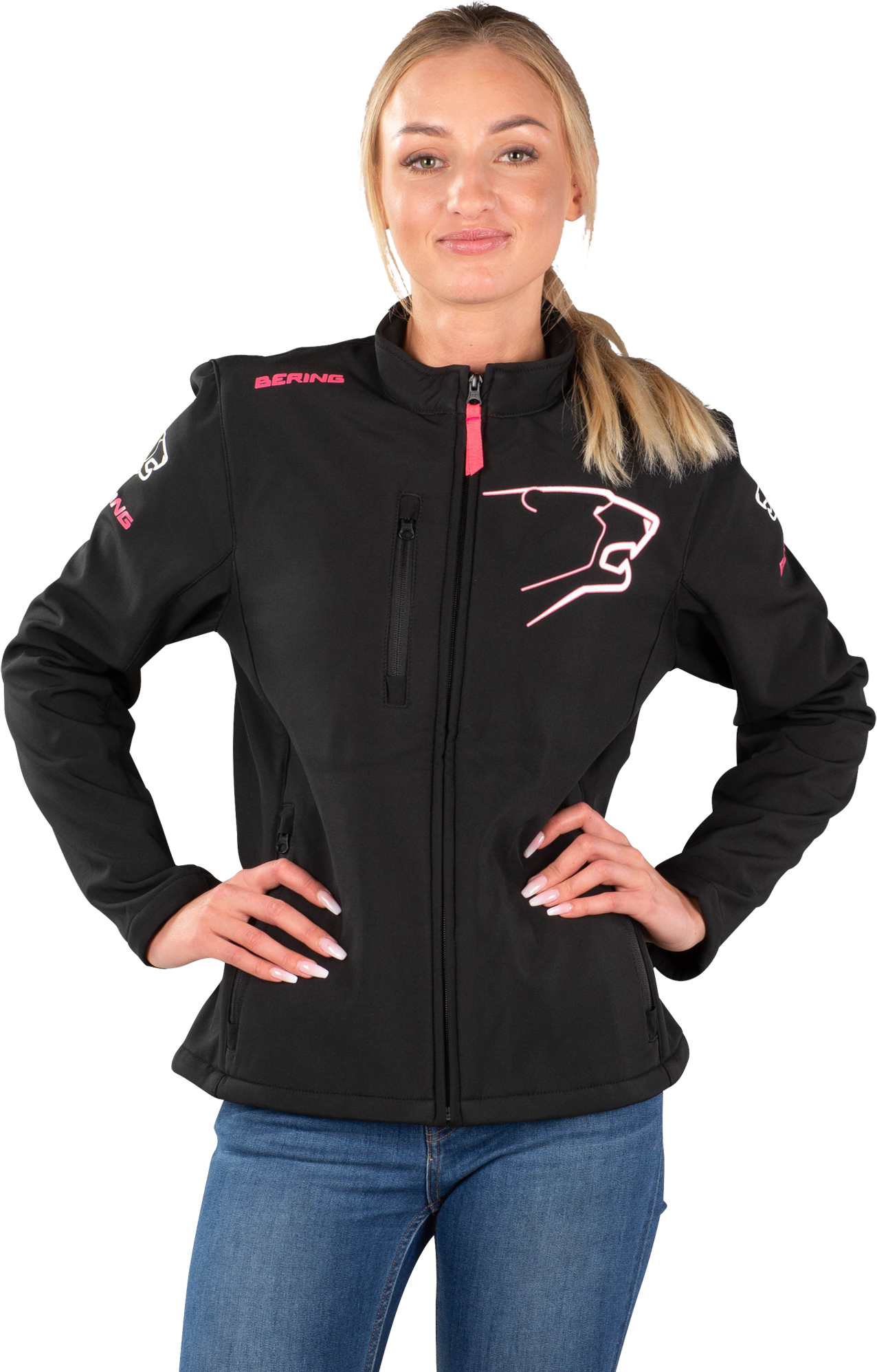 Bering Giacca Donna  Softshell 2016 Nero-Fucsia Bering Giacca Donna  Softshell 2016 Nero-Fucsia