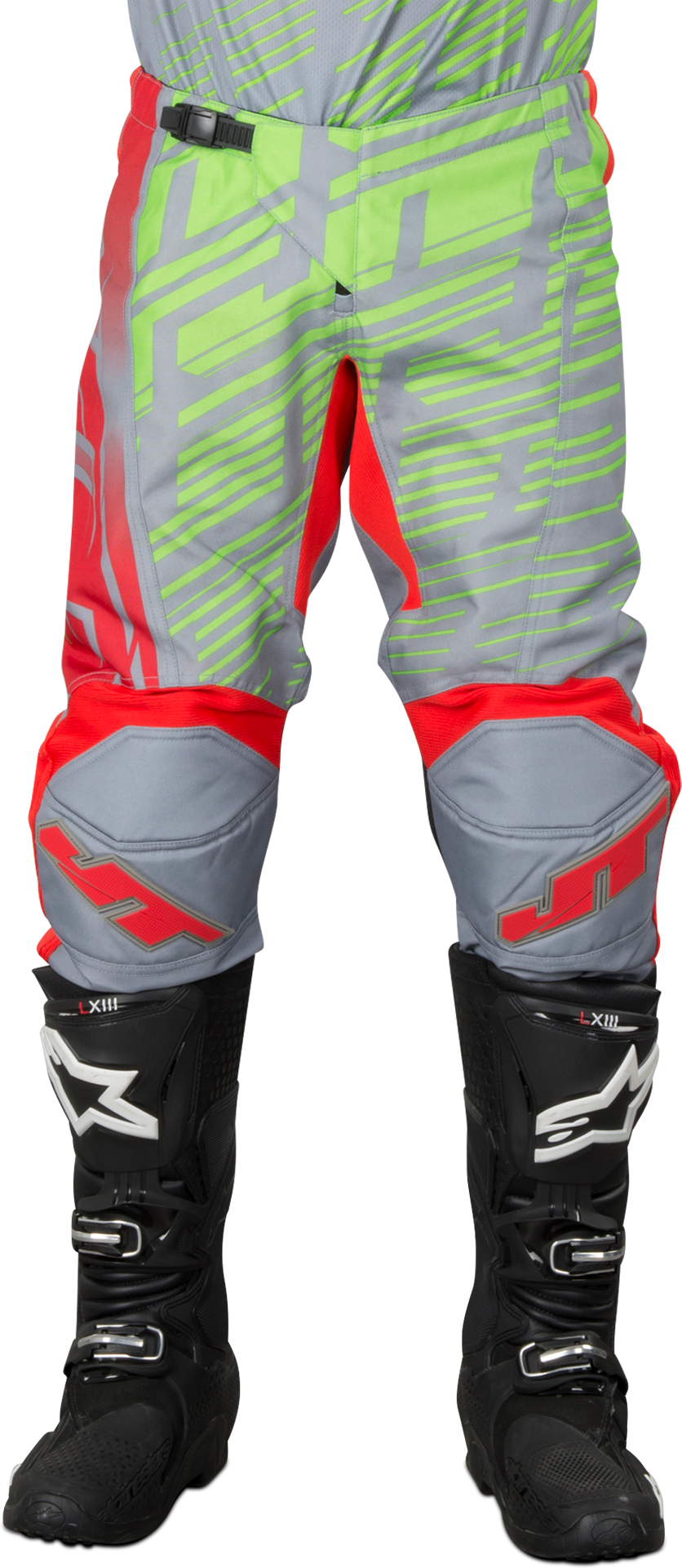 JT Racing Pantaloni cross  Prime Rosso-Giallo-Grigio JT Racing Pantaloni cross  Prime Rosso-Giallo-Grigio